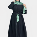 MINT GREEN SCARF ABAYA.