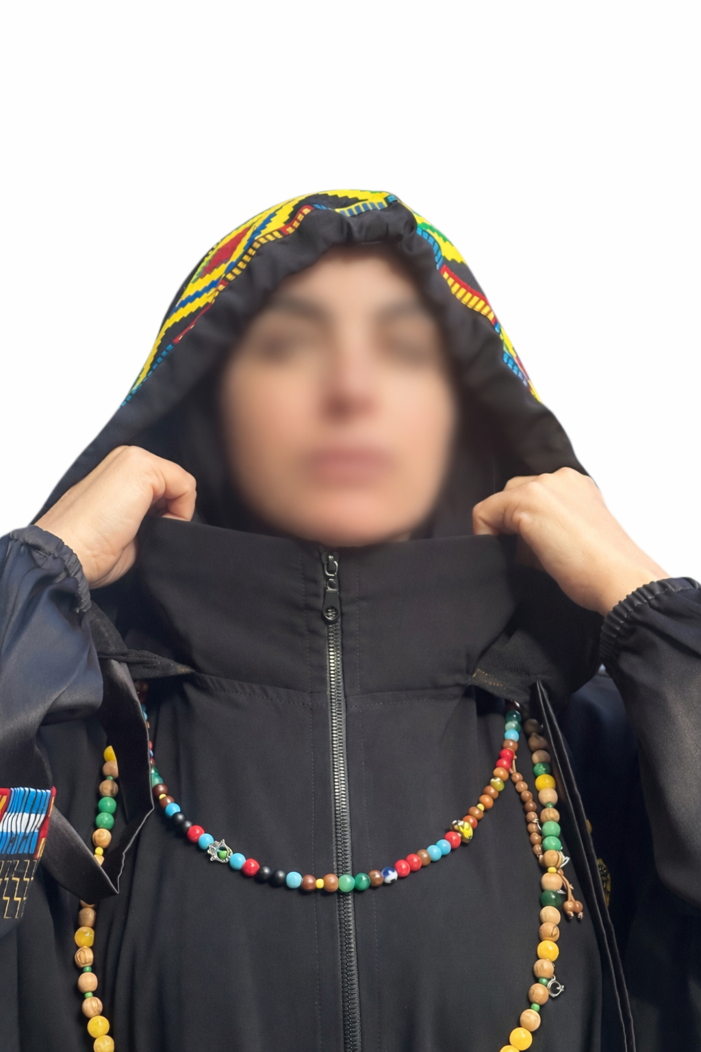 MULTICOLORED AFRICAN ABAYA.