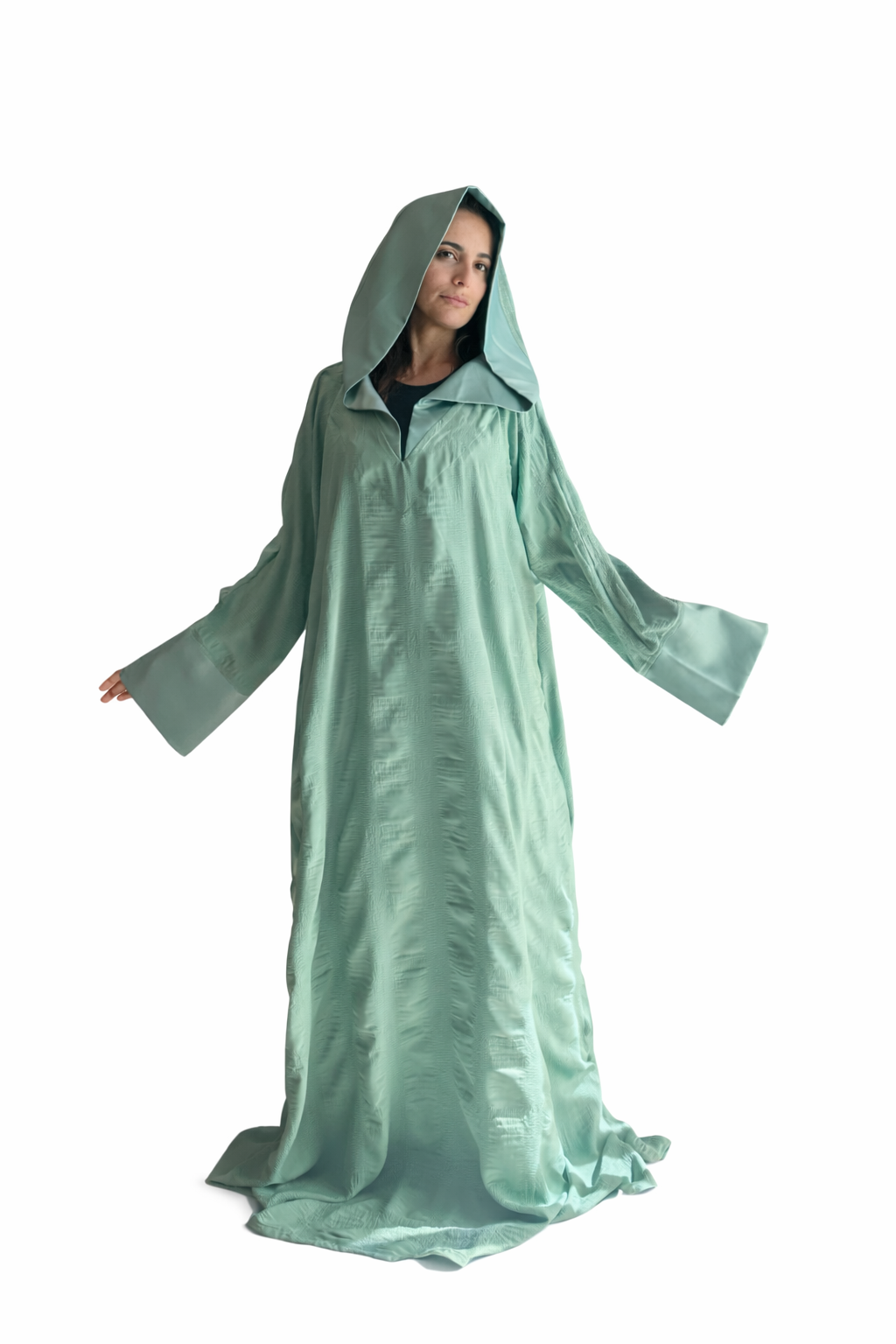 MINT GREEN MOROCCAN  MALAS ABAYA.