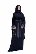 BLACK PAPILLON ABAYA.