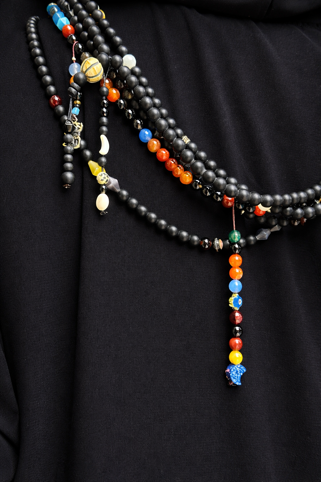 BLACK PAPILLON ABAYA.