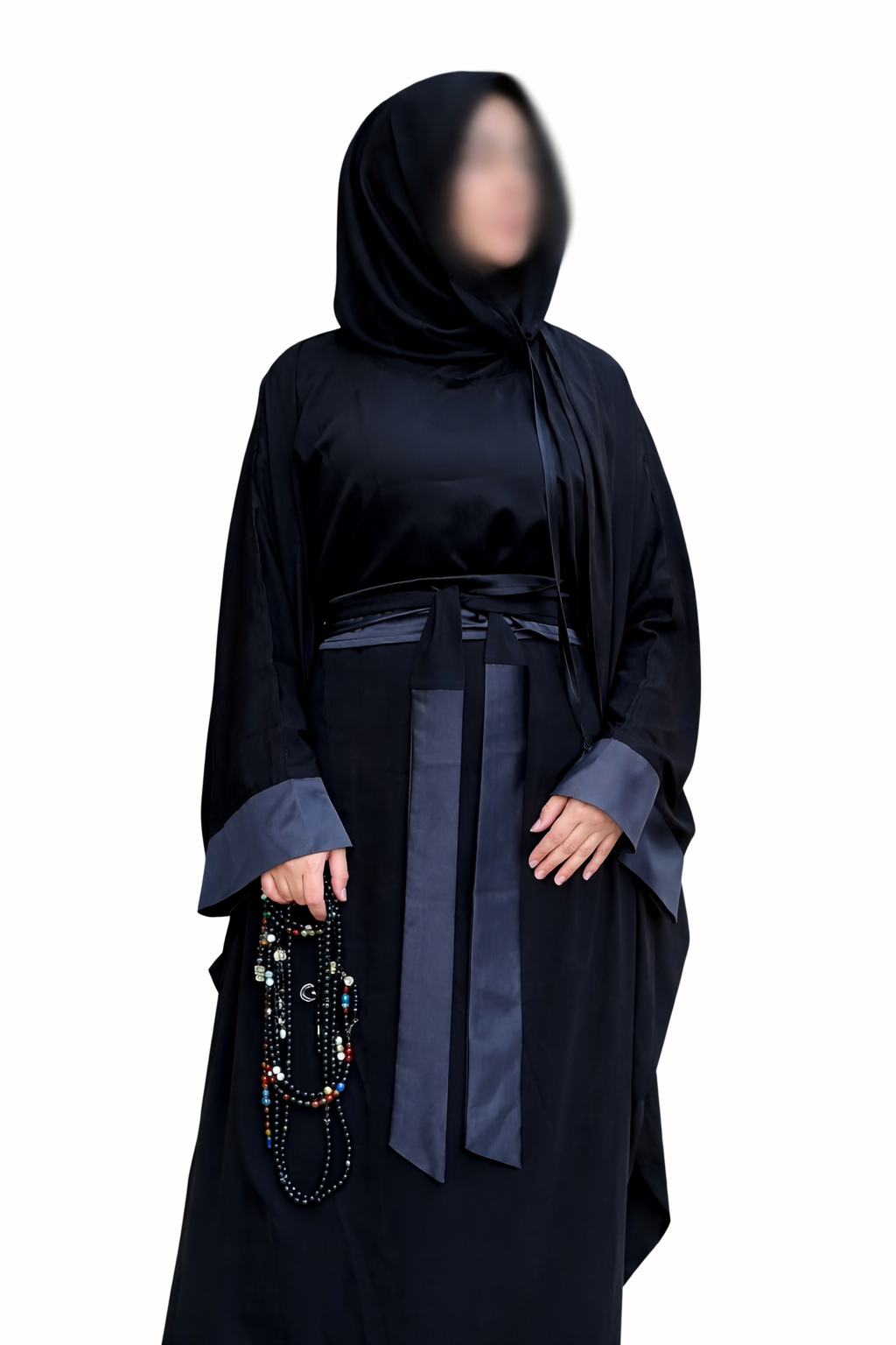 BLACK PAPILLON ABAYA.