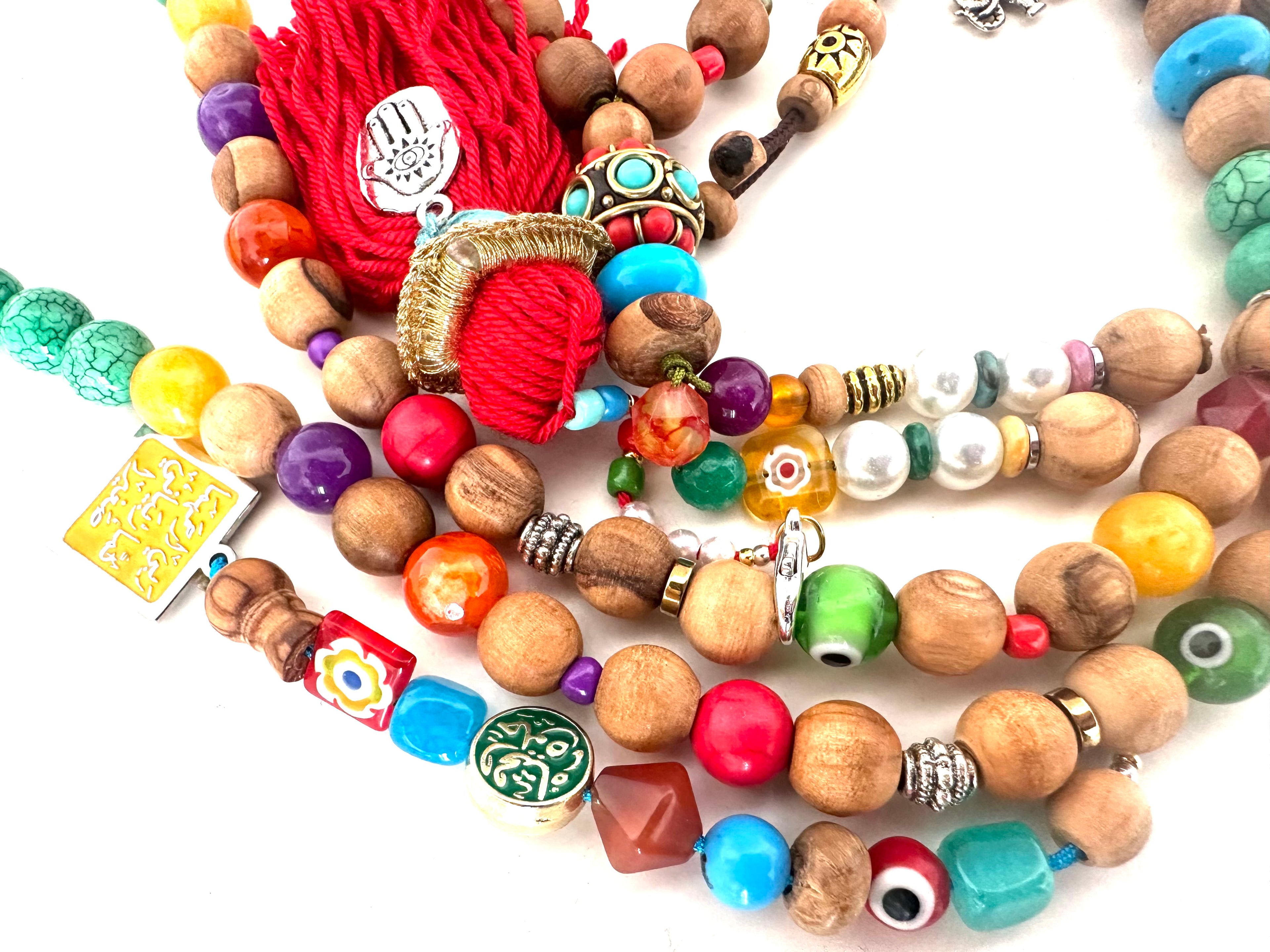THE INDIAN LOULI COLORFUL SEBHA.
