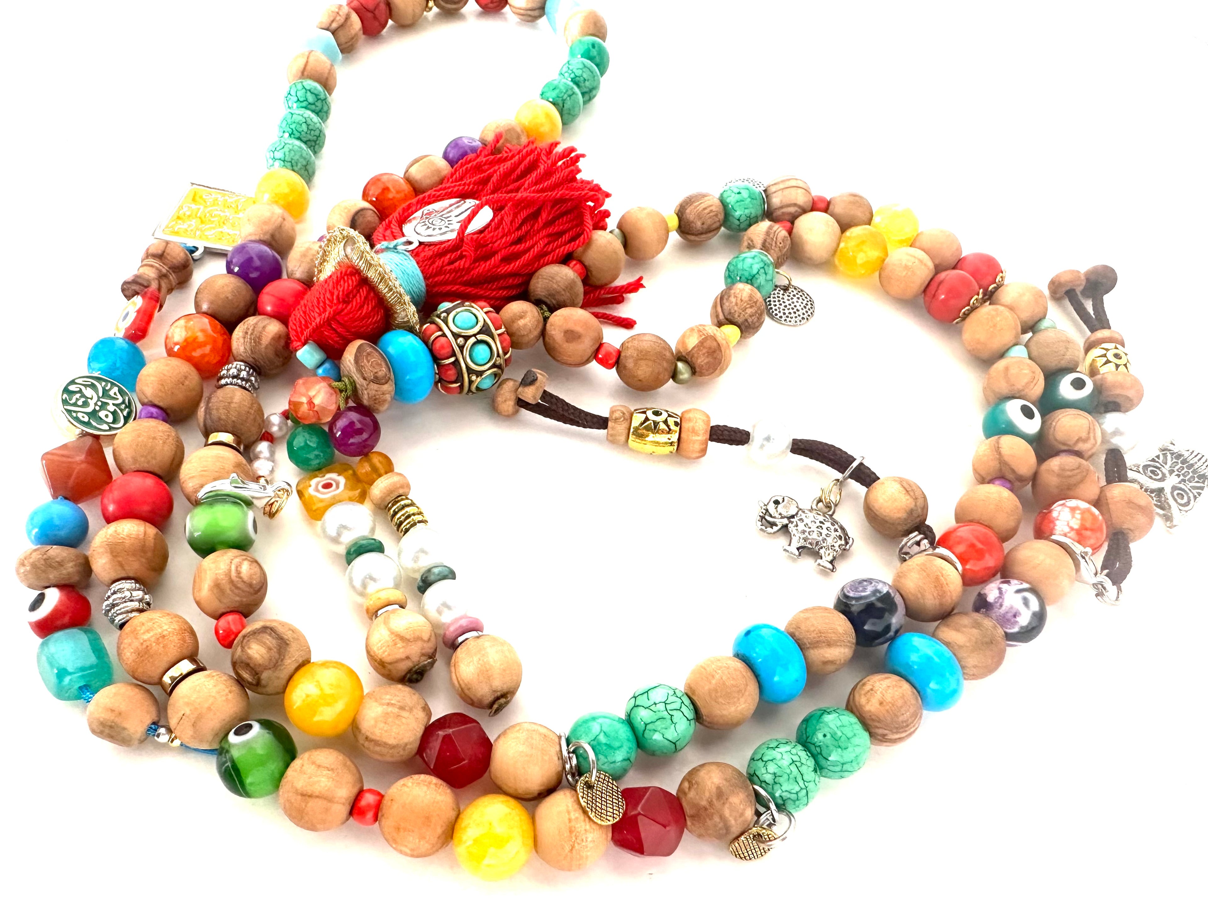 THE INDIAN LOULI COLORFUL SEBHA.