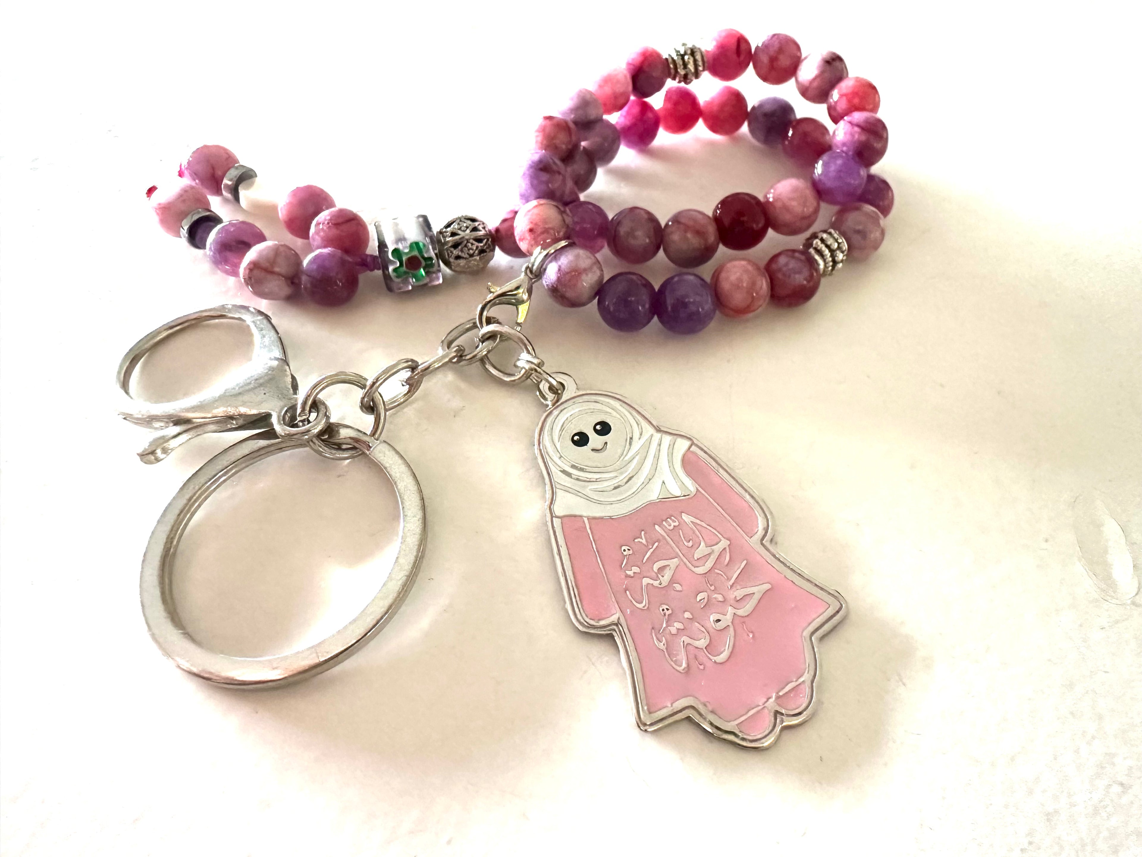HAGA HANOUNA PINK ABAYA CHARM.