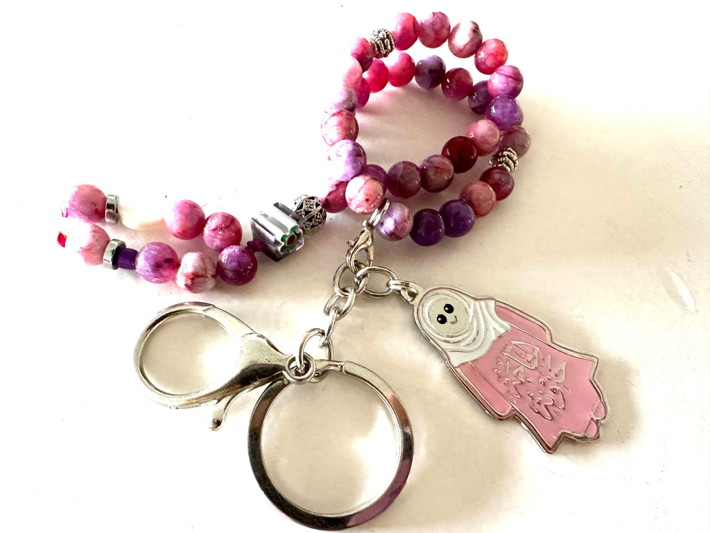 HAGA HANOUNA PINK ABAYA CHARM.