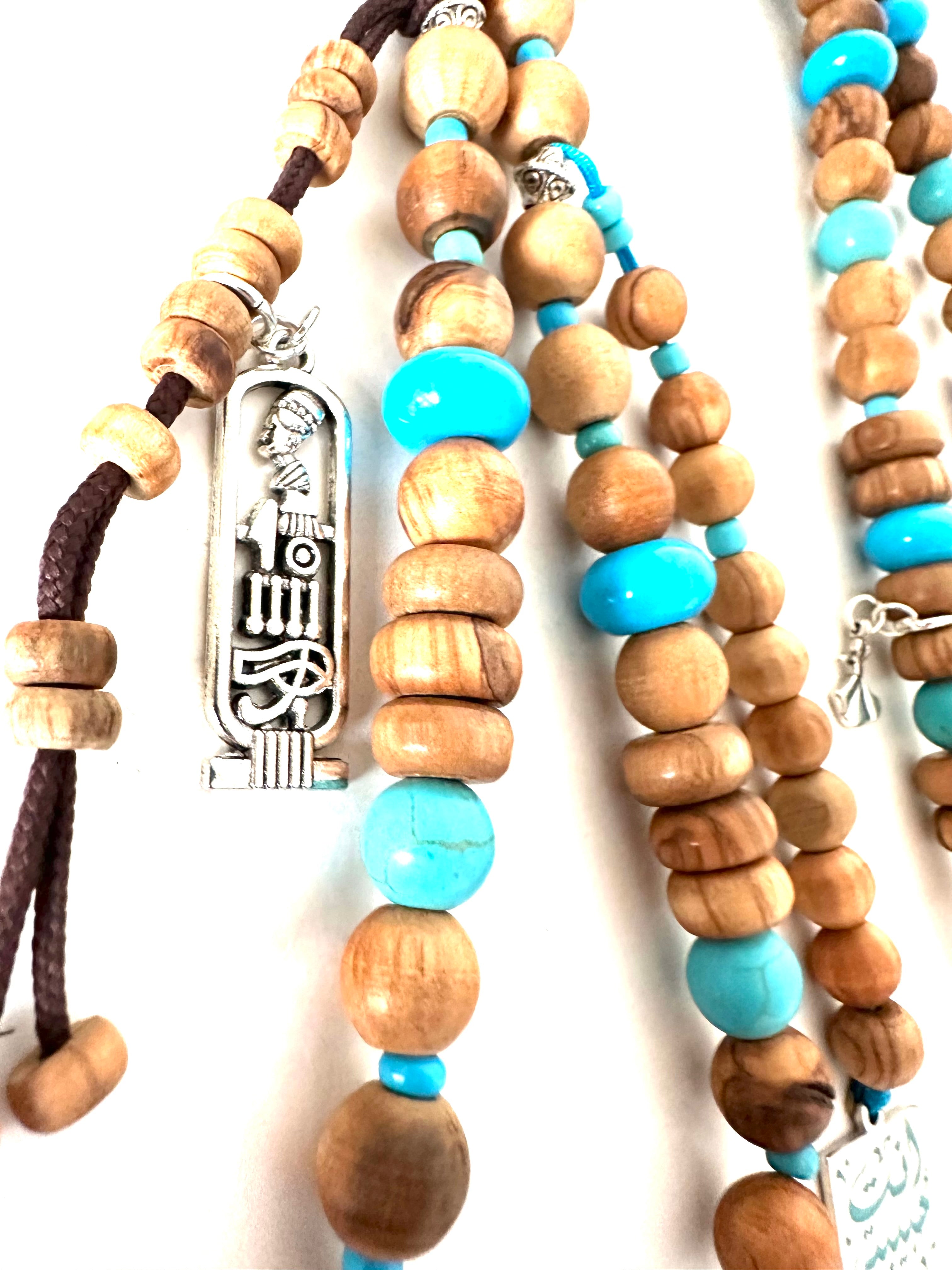 Turquoise Wood Sebha.