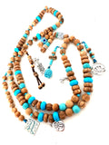 Turquoise Wood Sebha.