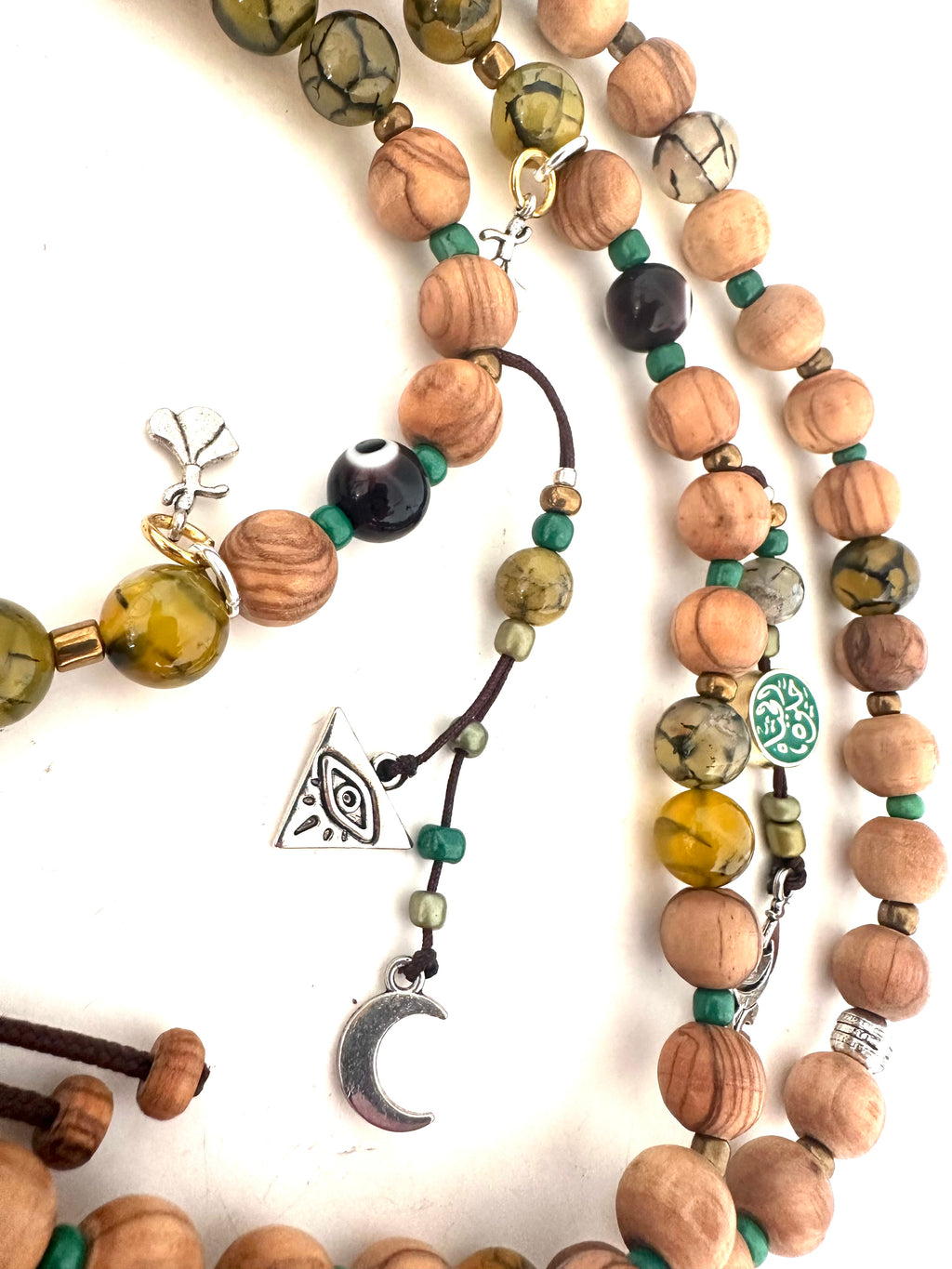 Apple Green Olive Wood Sebha.