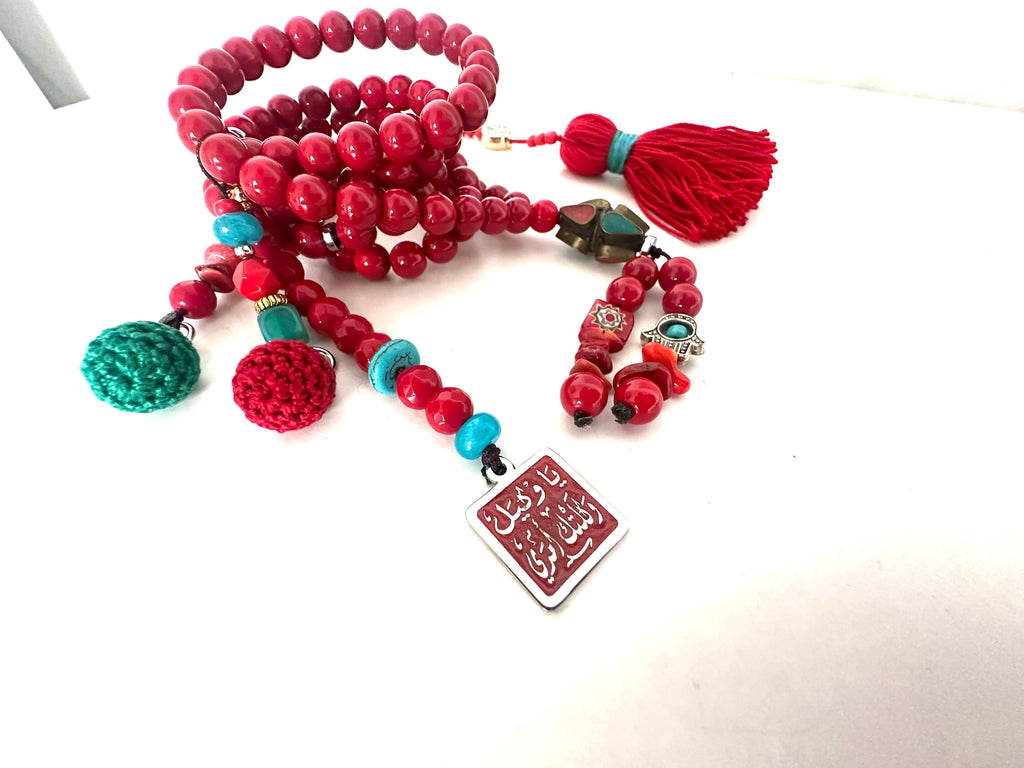 Red indian ponpon Sebha.