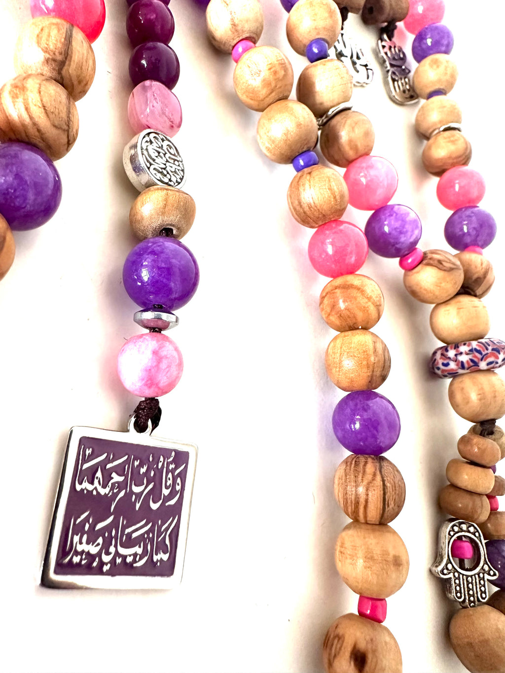 Mauve Rose Wood Sebha.