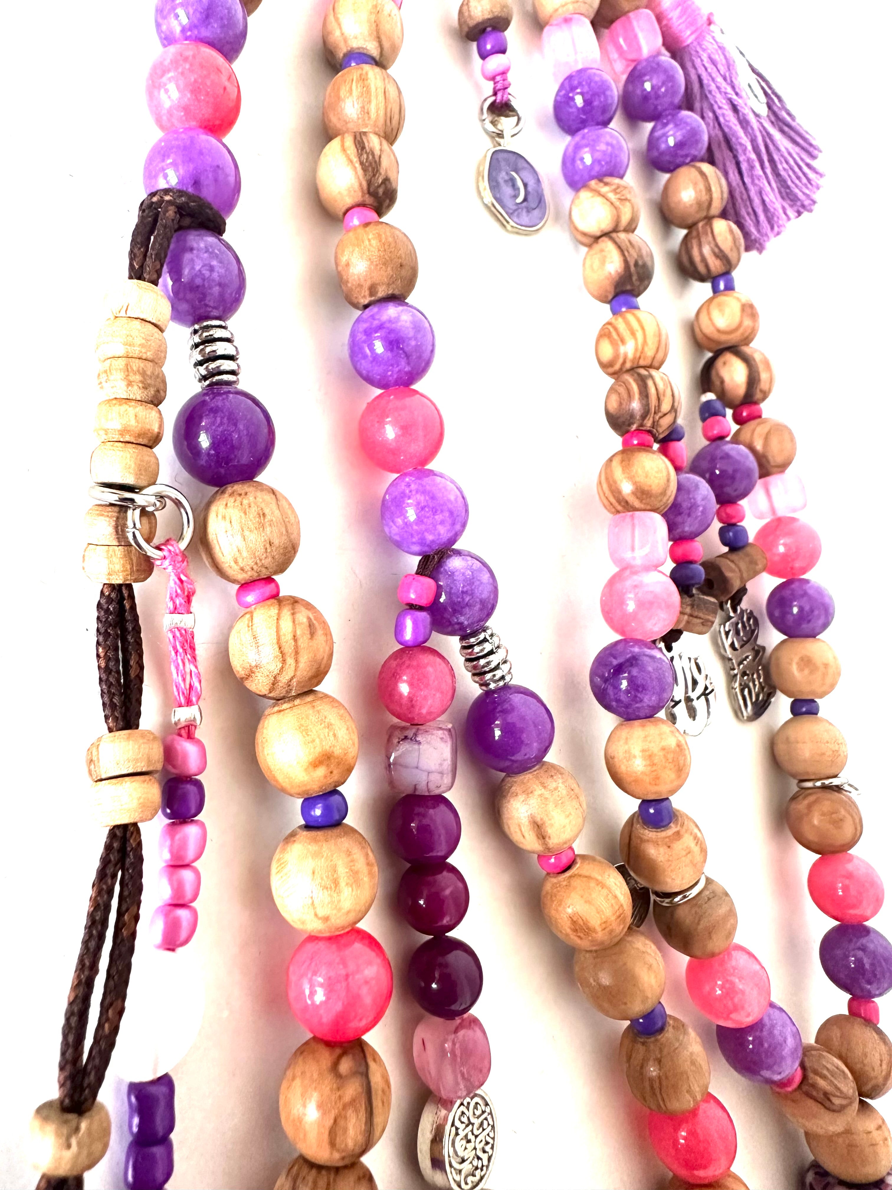 Mauve Rose Wood Sebha.