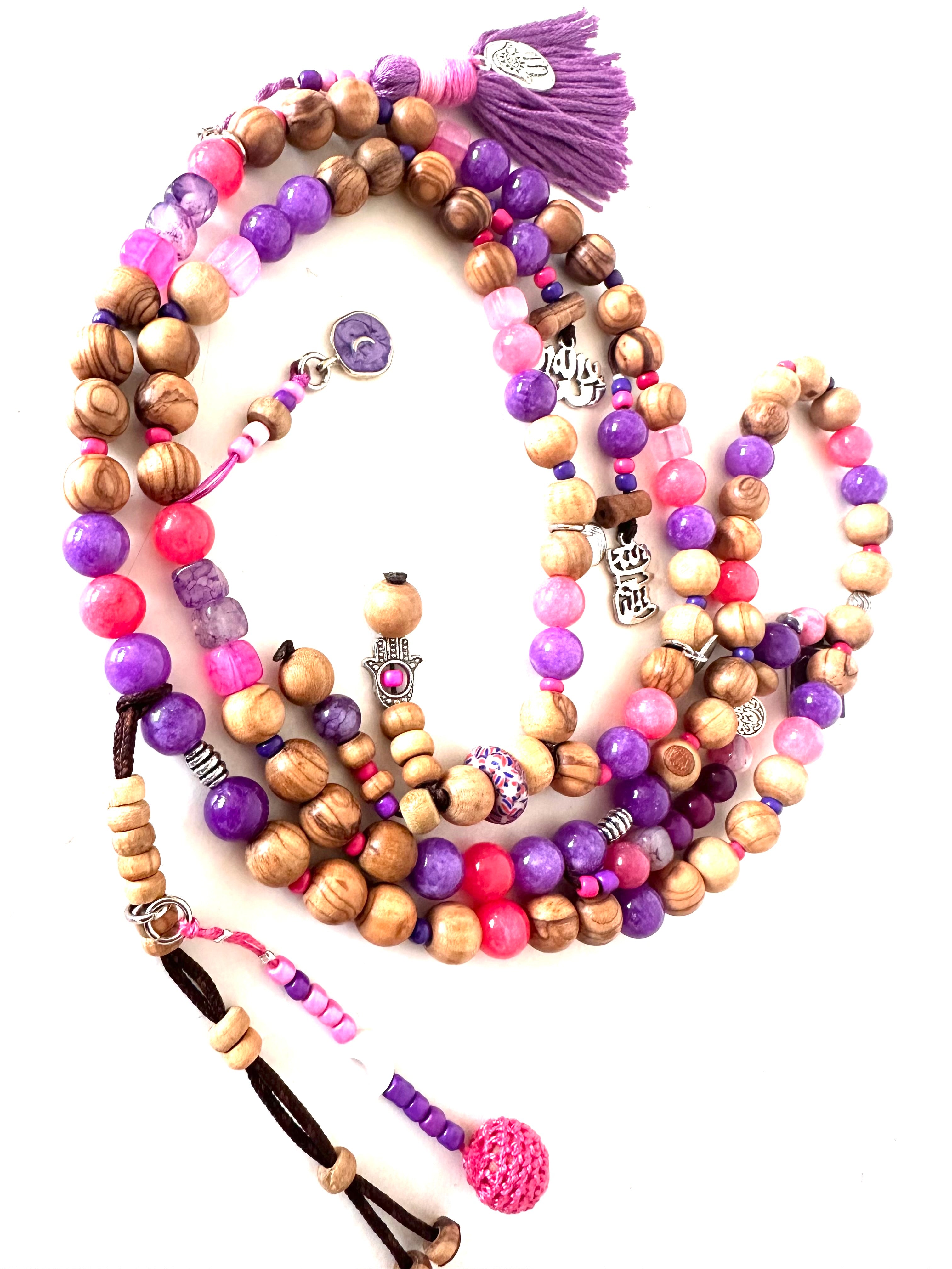 Mauve Rose Wood Sebha.