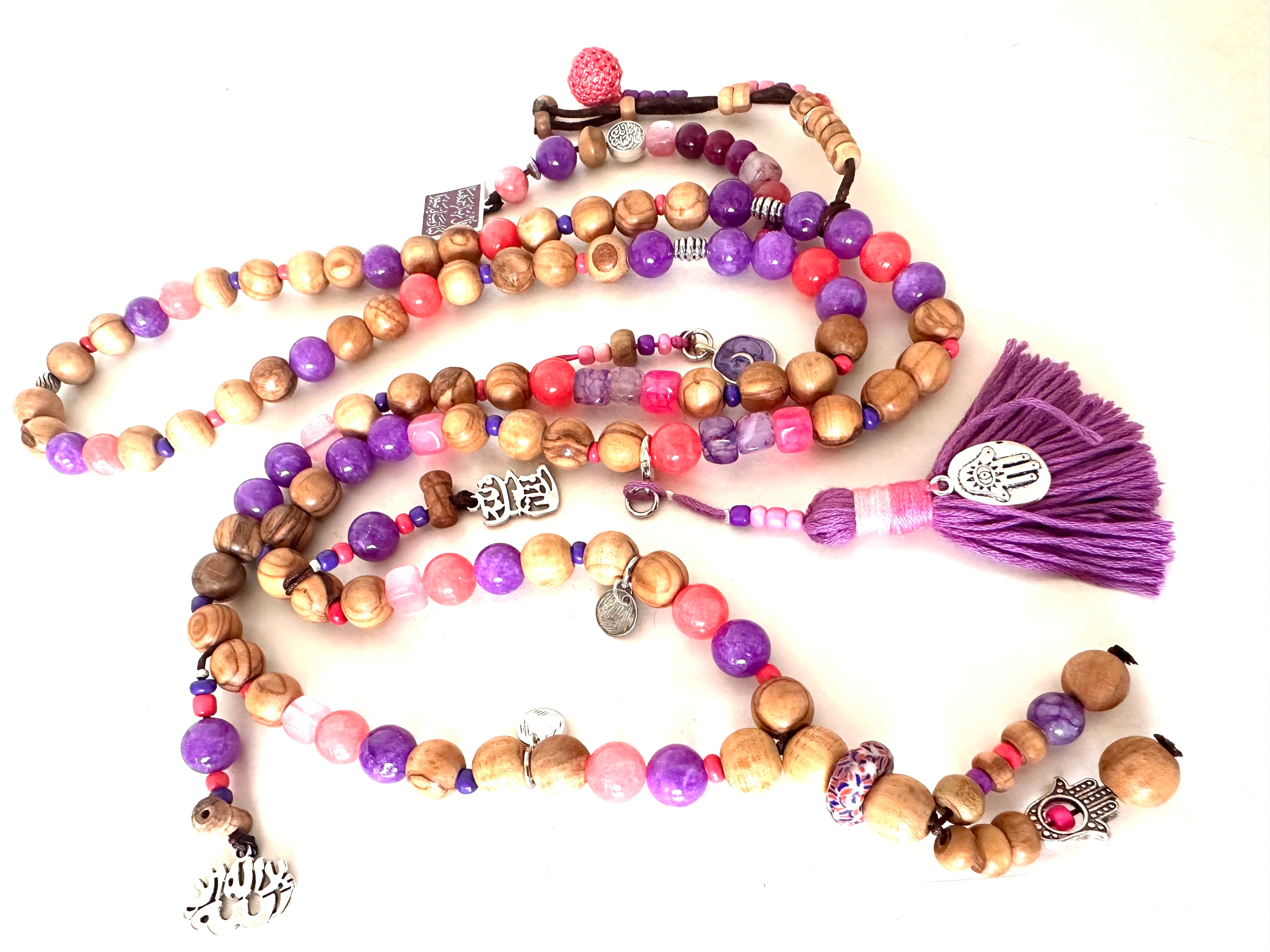 Mauve Rose Wood Sebha.