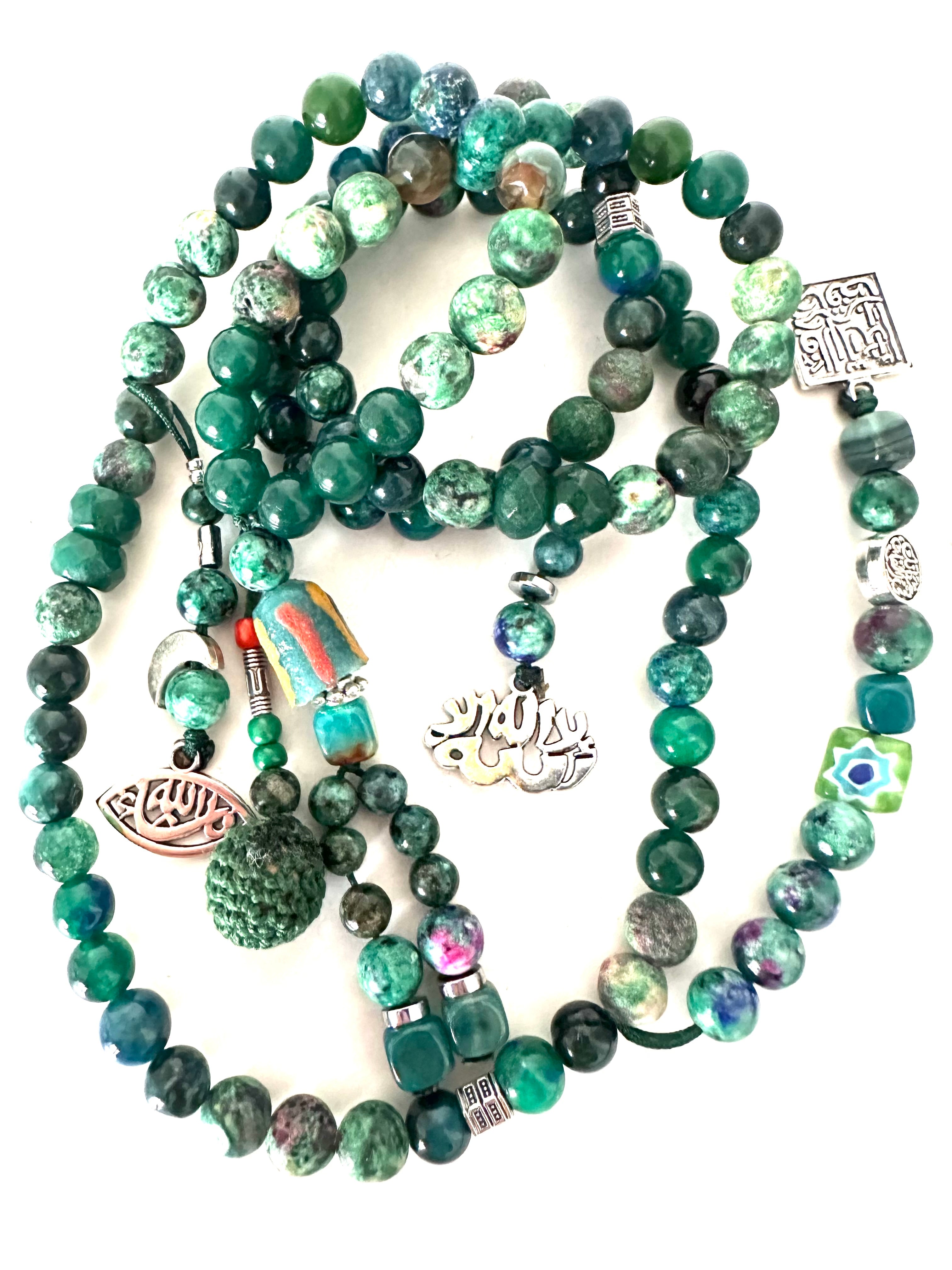 Vintage Green Sebha.