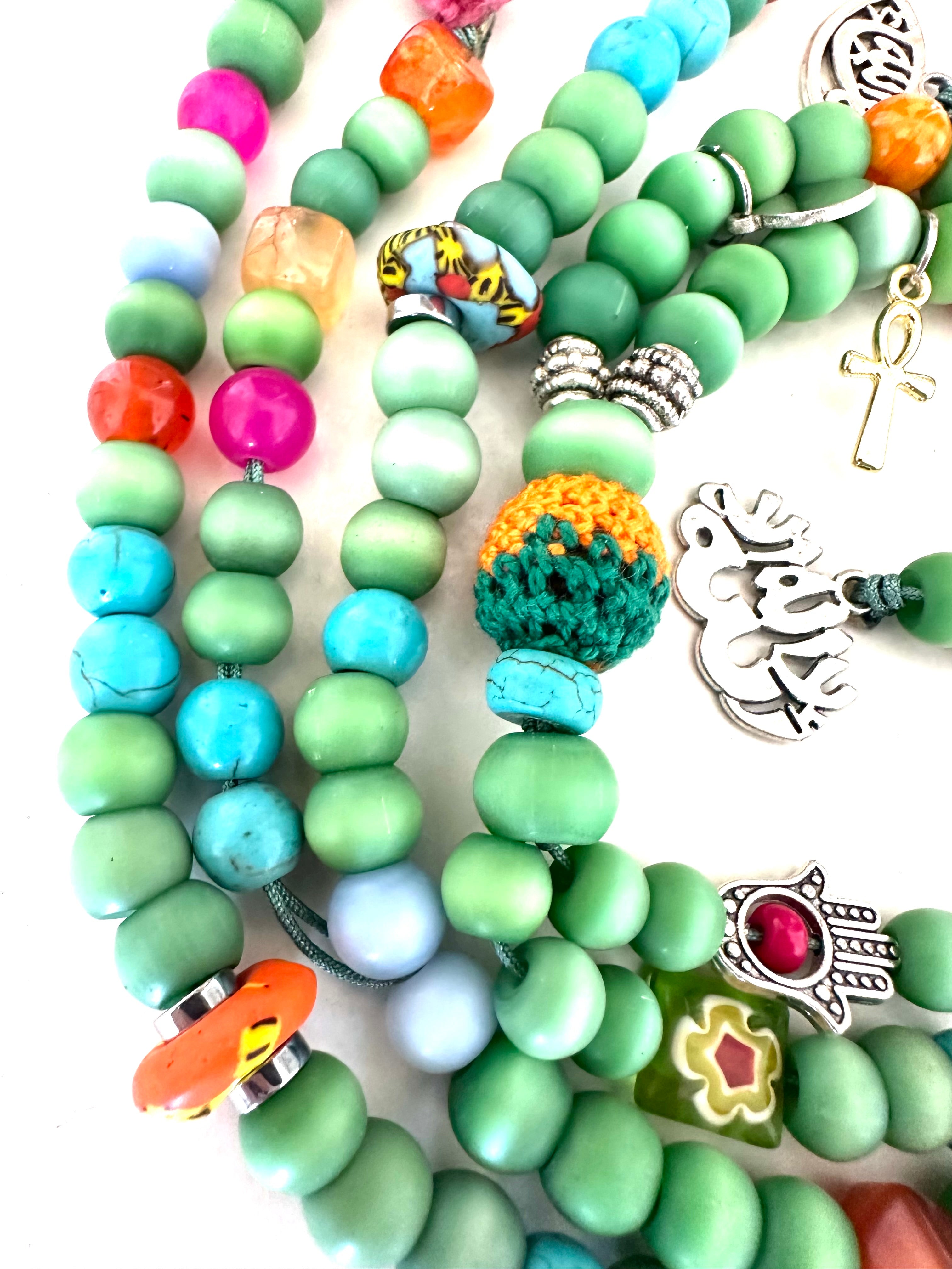 THE CAT EYE SUMMER COLORFUL SEBHA.