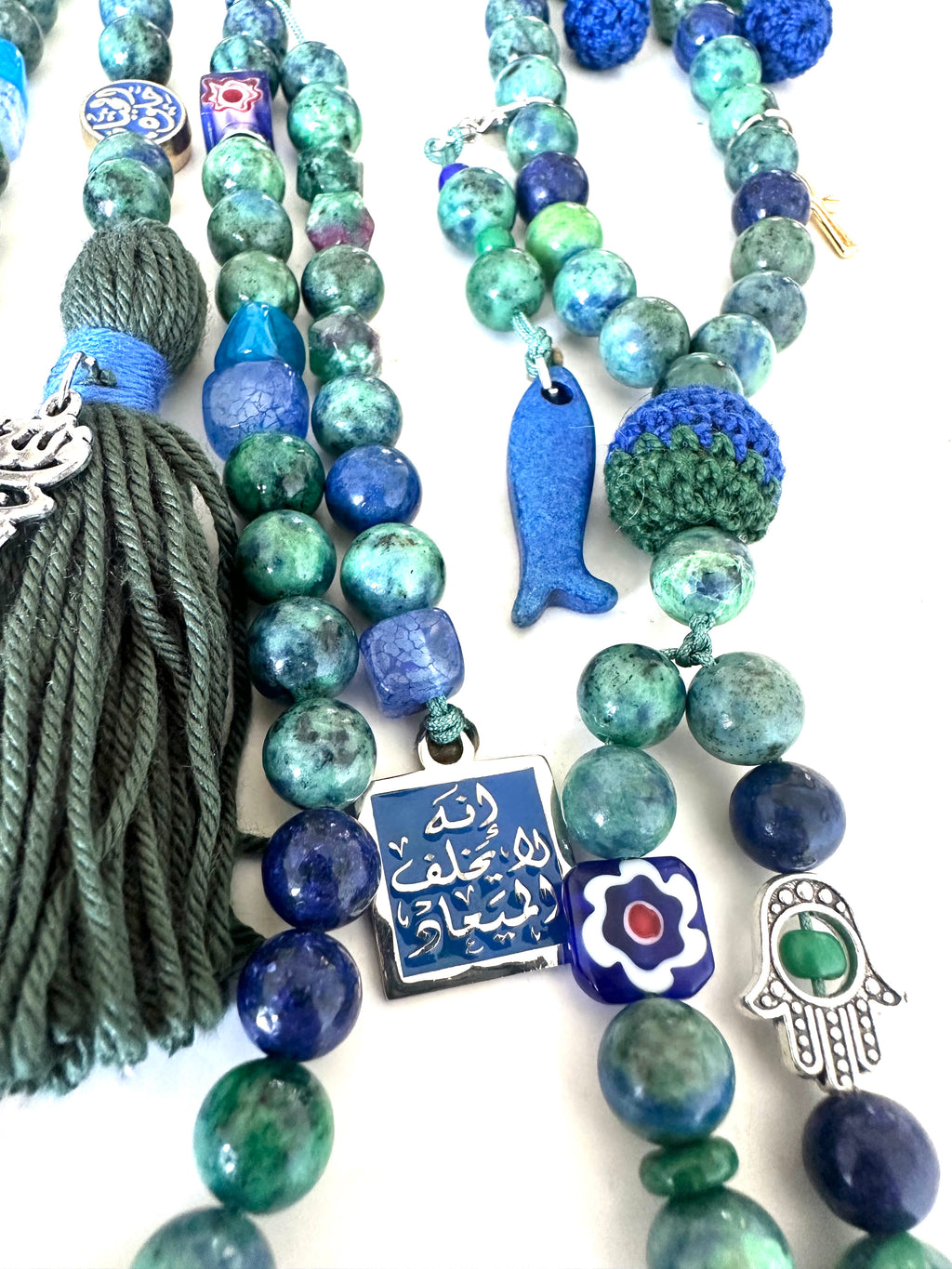 AZURITE SUMMER FISH SEBHA.