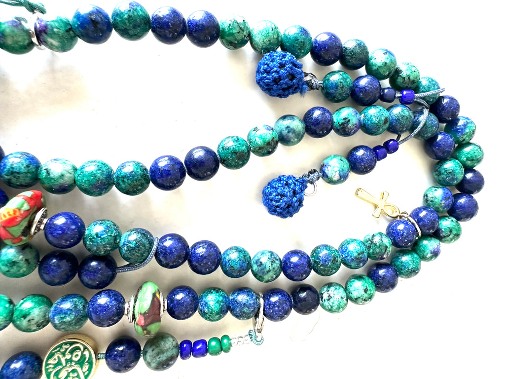 AZURITE SUMMER FLOWER SEBHA.