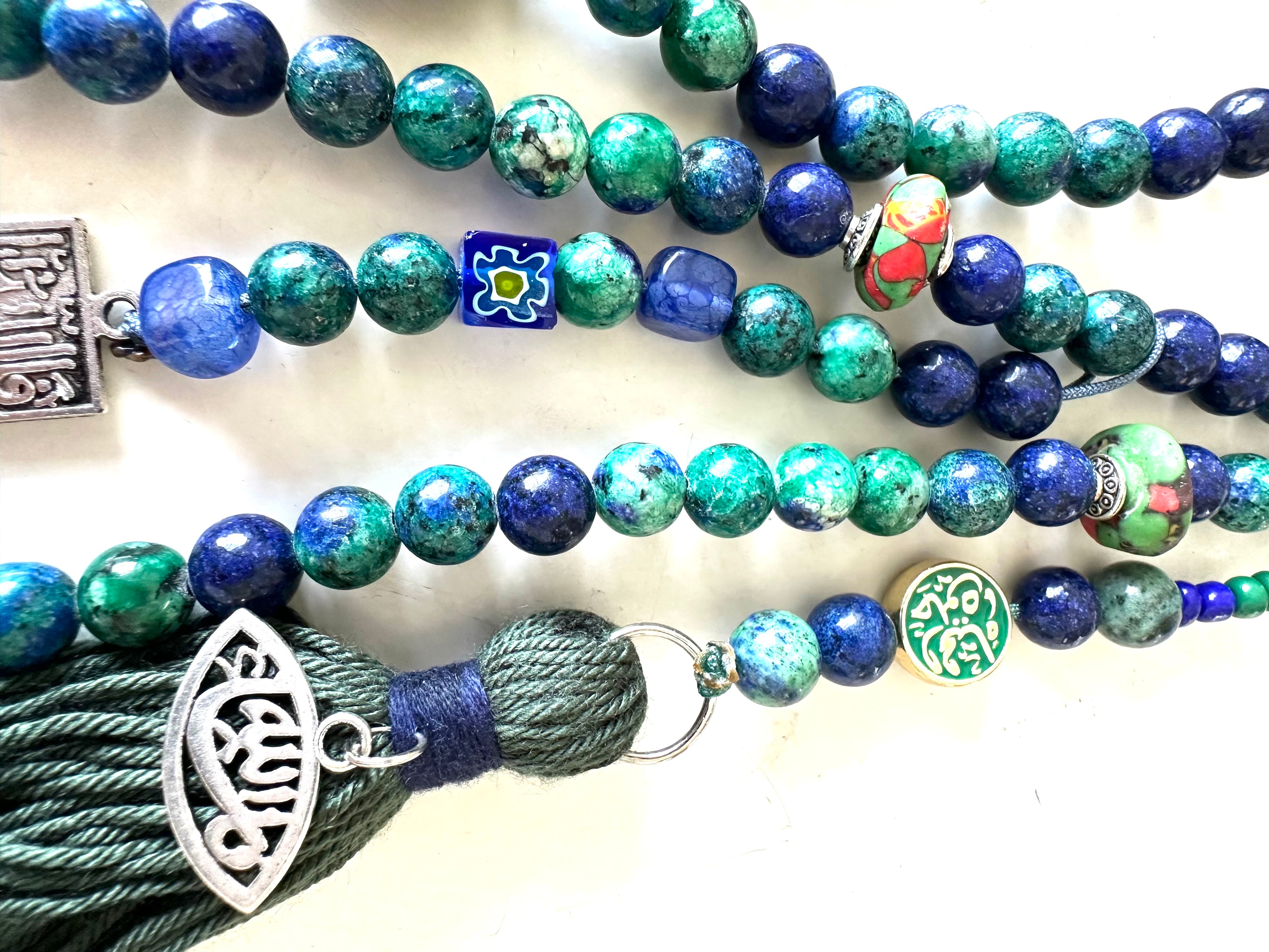 AZURITE SUMMER FLOWER SEBHA.