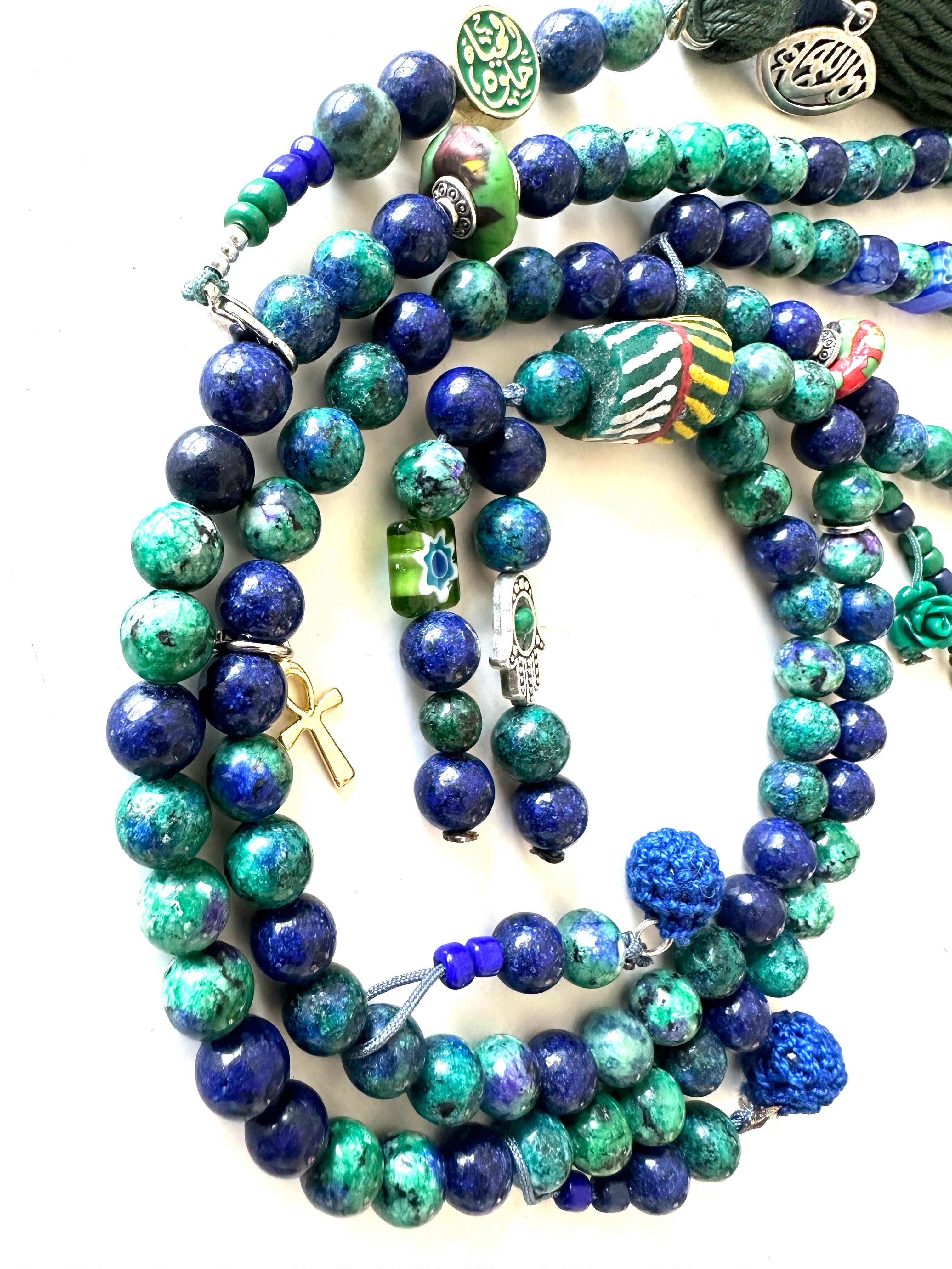 AZURITE SUMMER FLOWER SEBHA.