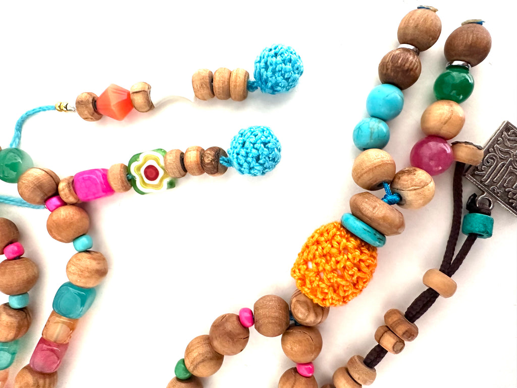 Crochet olive wood sebha.