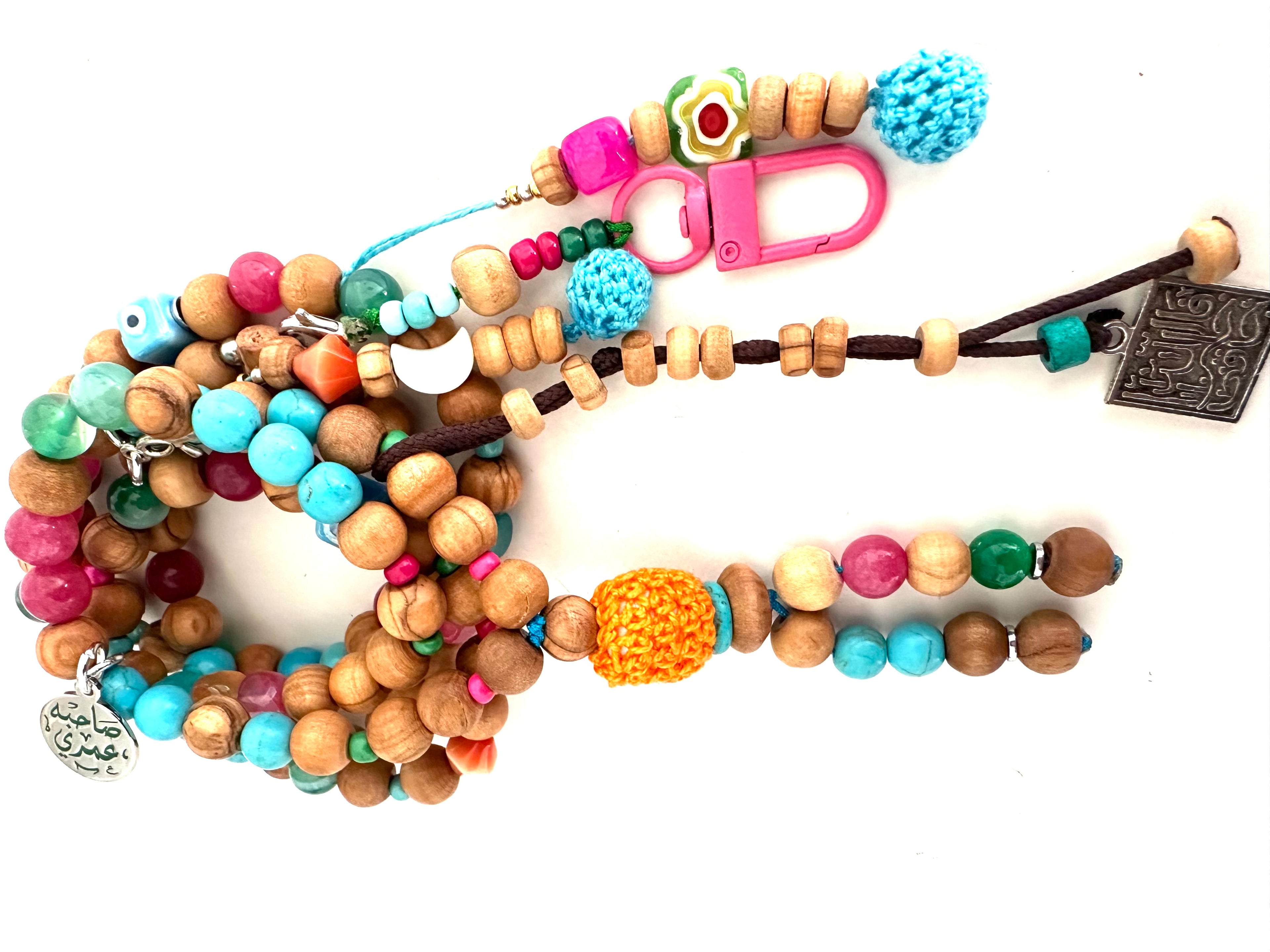 Crochet olive wood sebha.