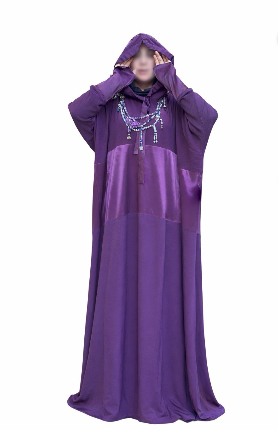 PURPLE FLOW ABAYA.