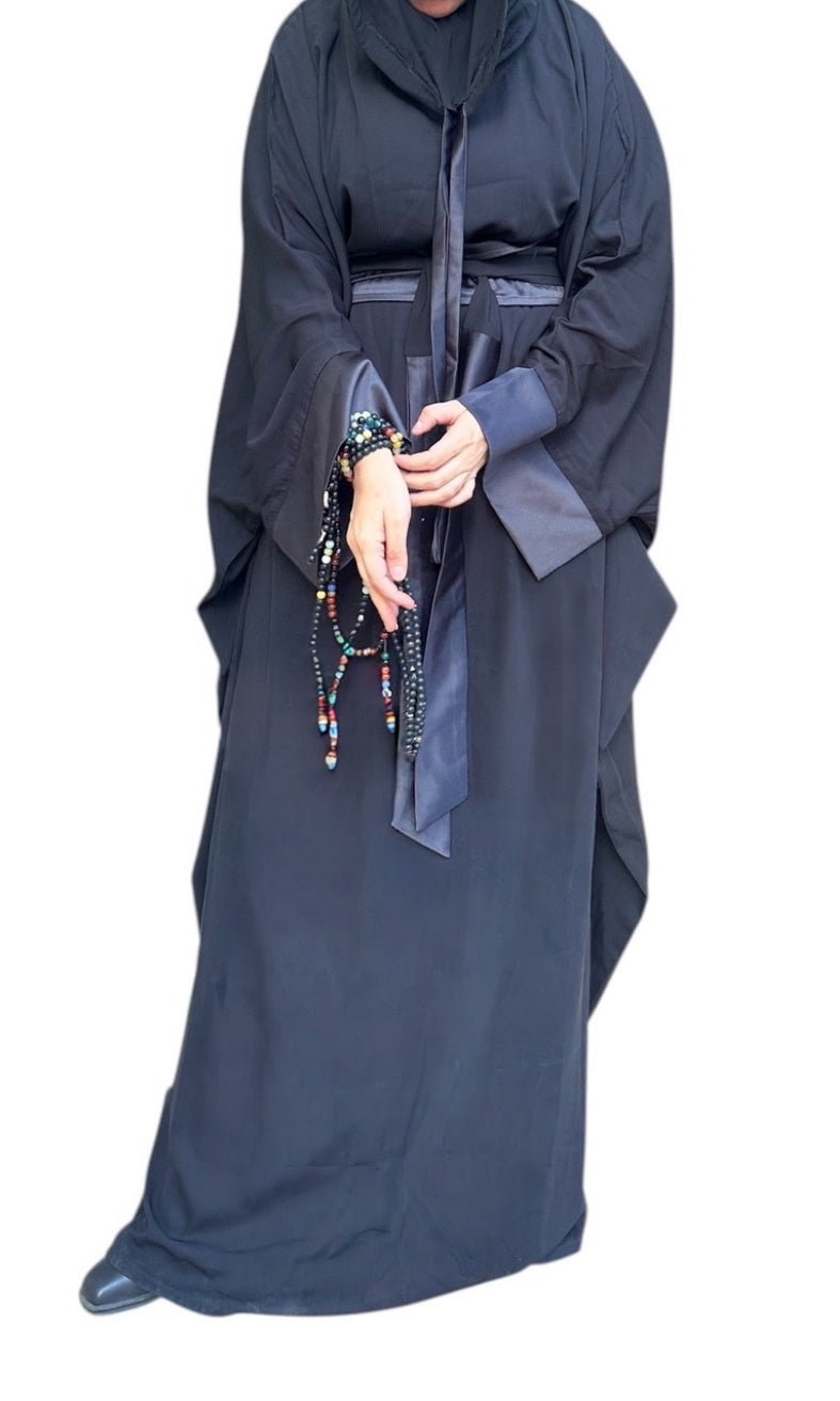 BLACK PAPILLON ABAYA.