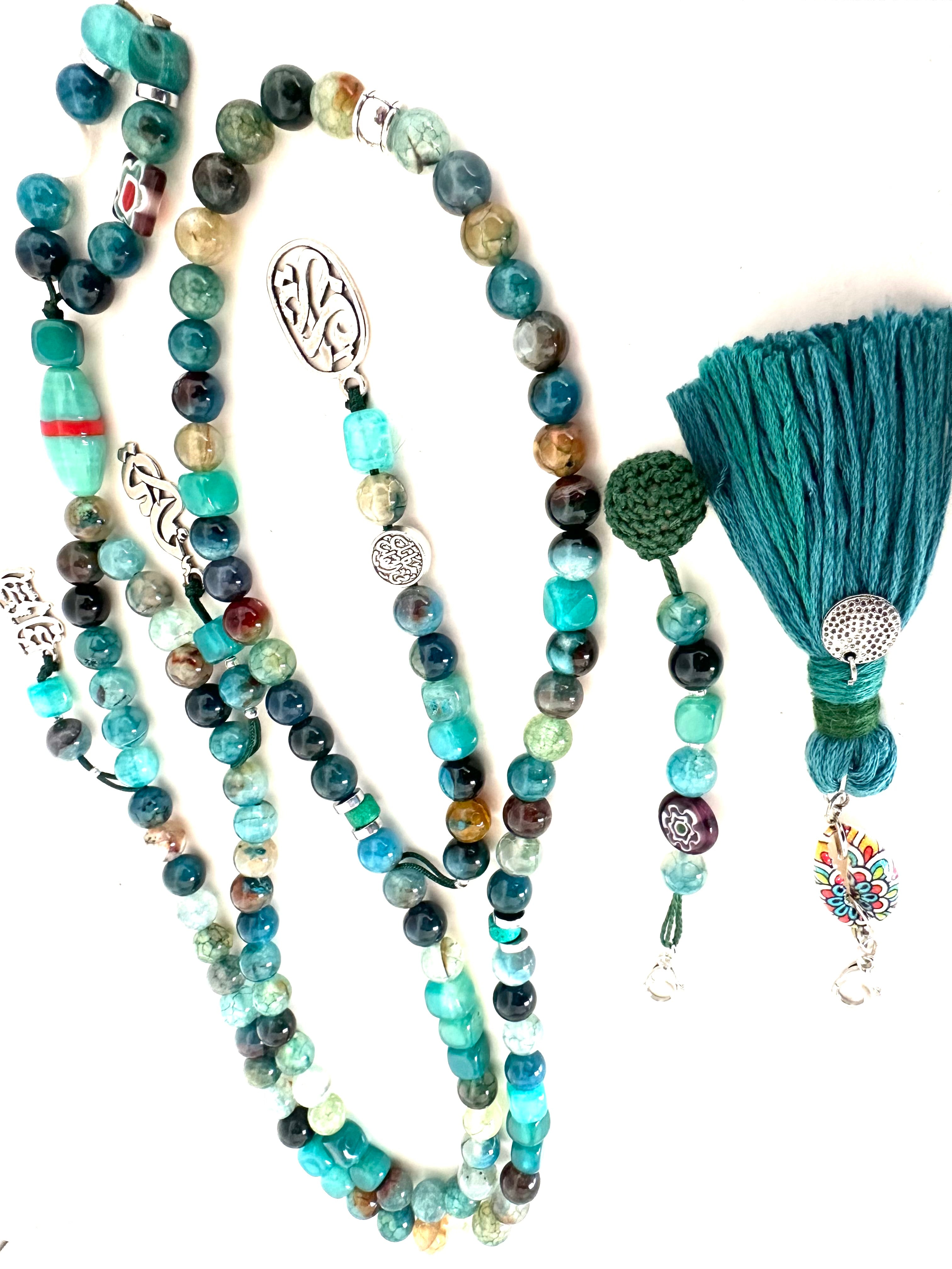 GREEN TURQUOISE HARMONY SEBHA.