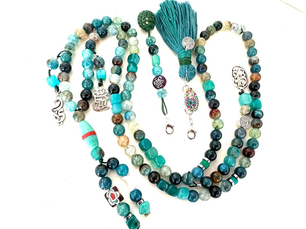 GREEN TURQUOISE HARMONY SEBHA.
