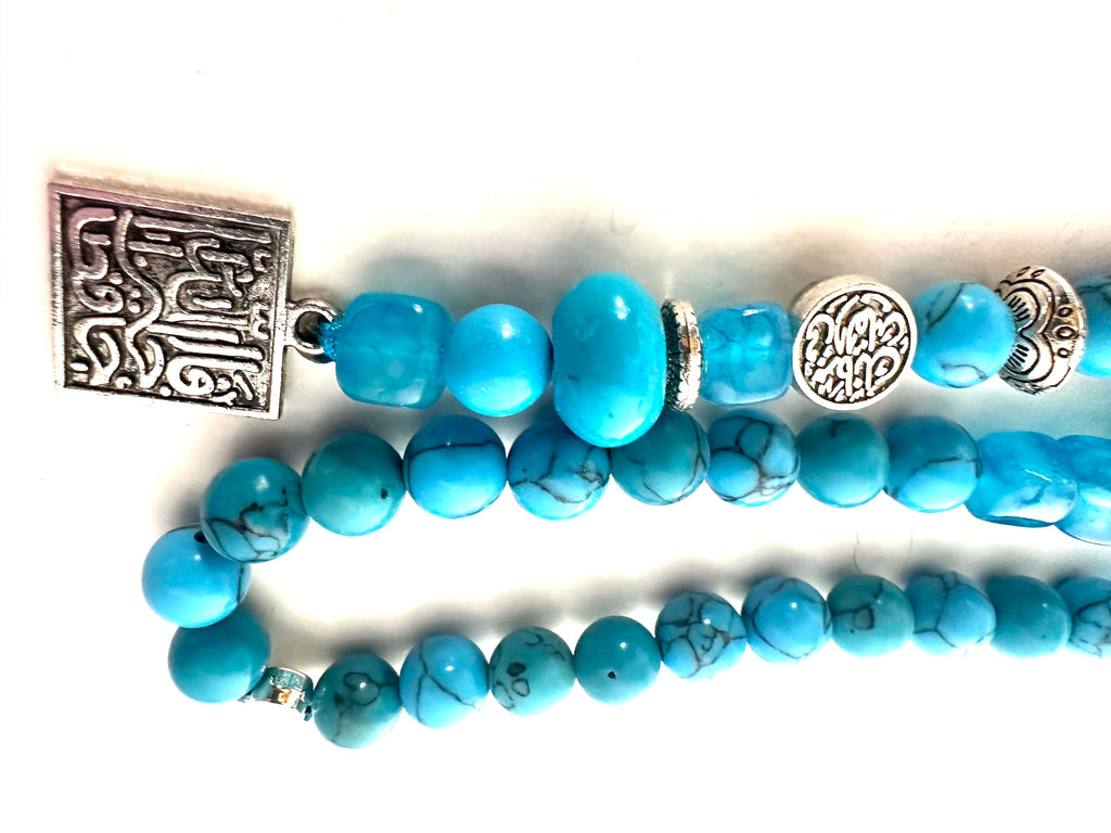 TURQUOISE SIMPLE SEBHA.