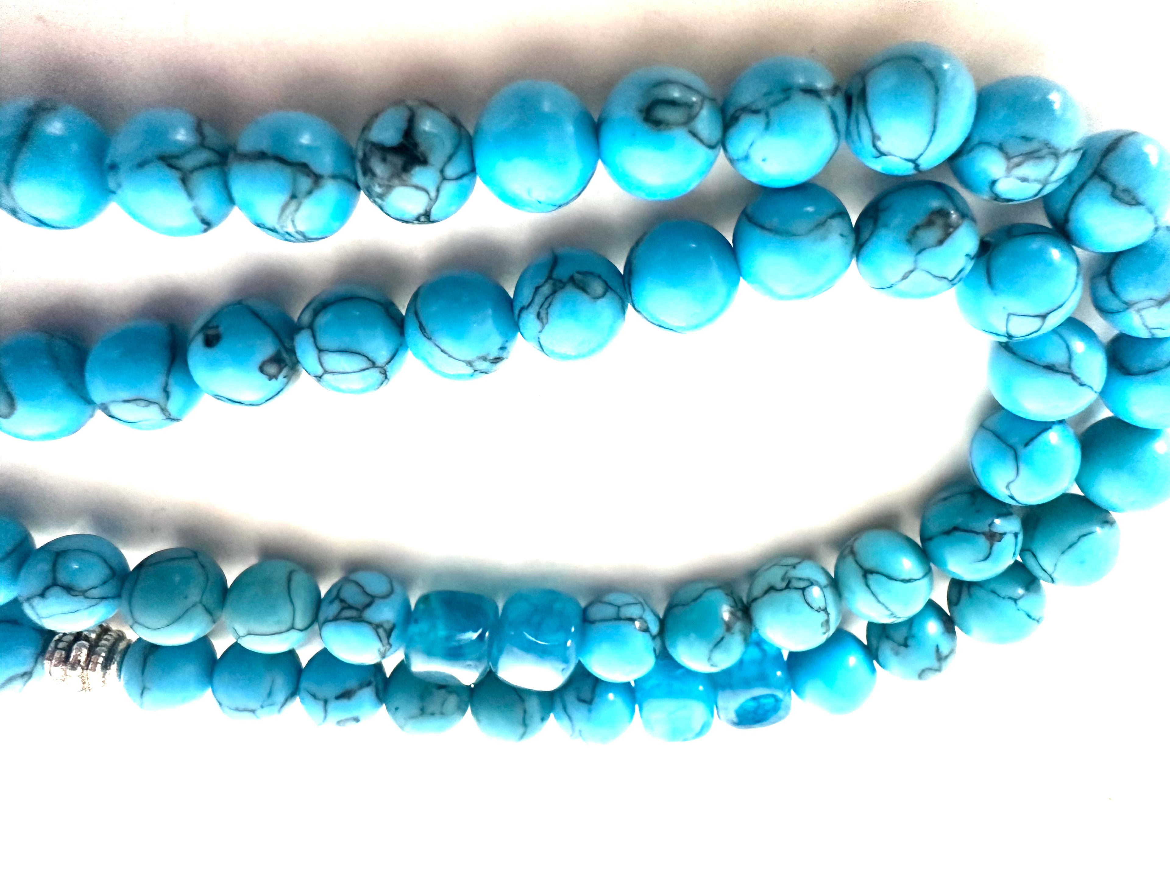 TURQUOISE SIMPLE SEBHA.