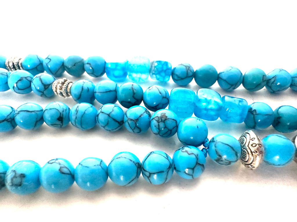 TURQUOISE SIMPLE SEBHA.