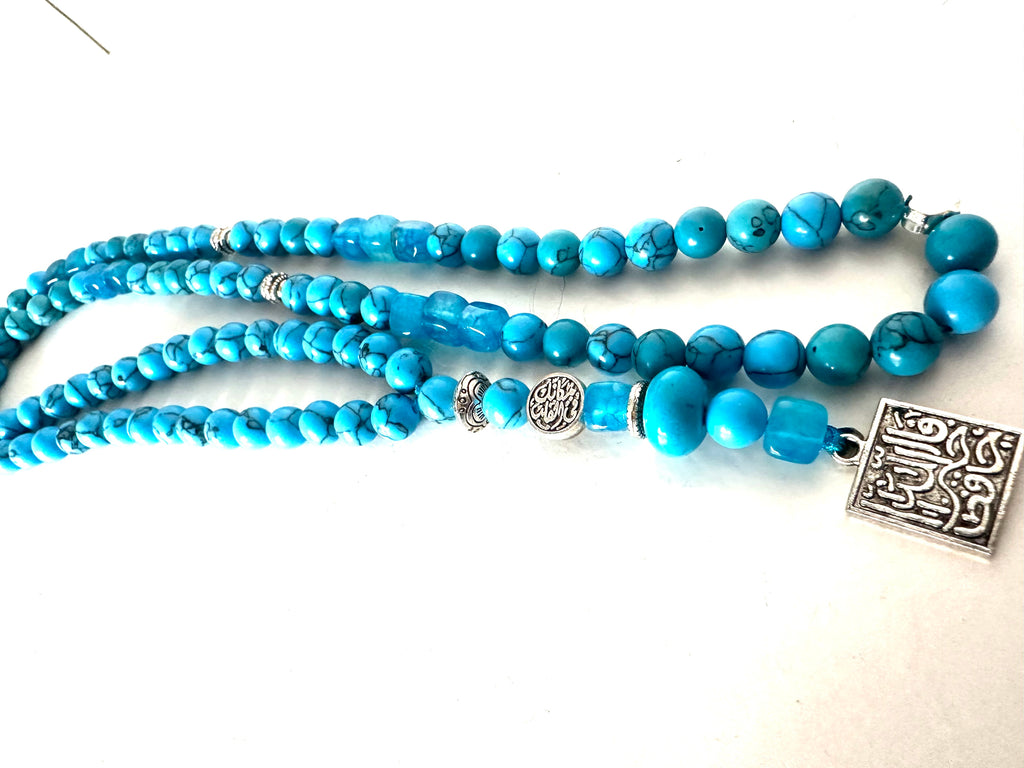 TURQUOISE SIMPLE SEBHA.