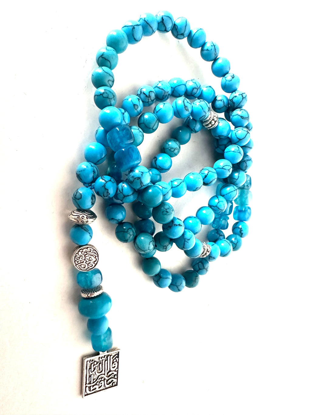 TURQUOISE SIMPLE SEBHA.