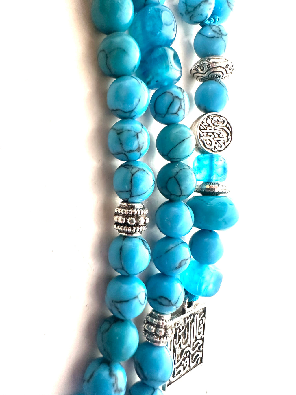 TURQUOISE SIMPLE SEBHA.