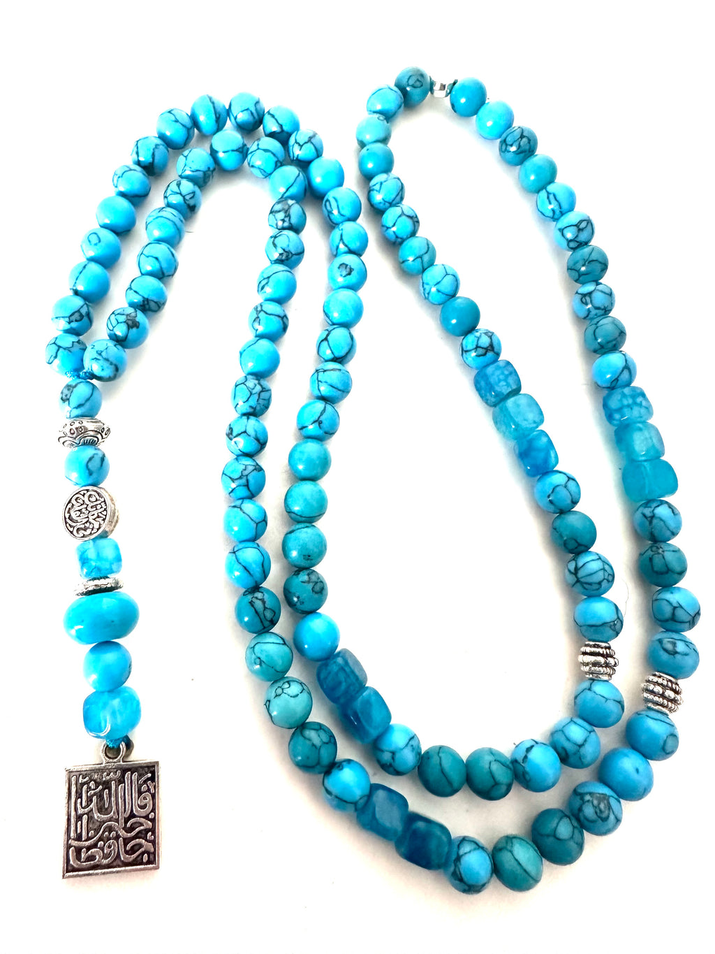 TURQUOISE SIMPLE SEBHA.