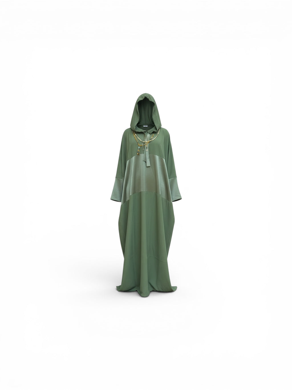 APPLE GREEN FLOW ABAYA.