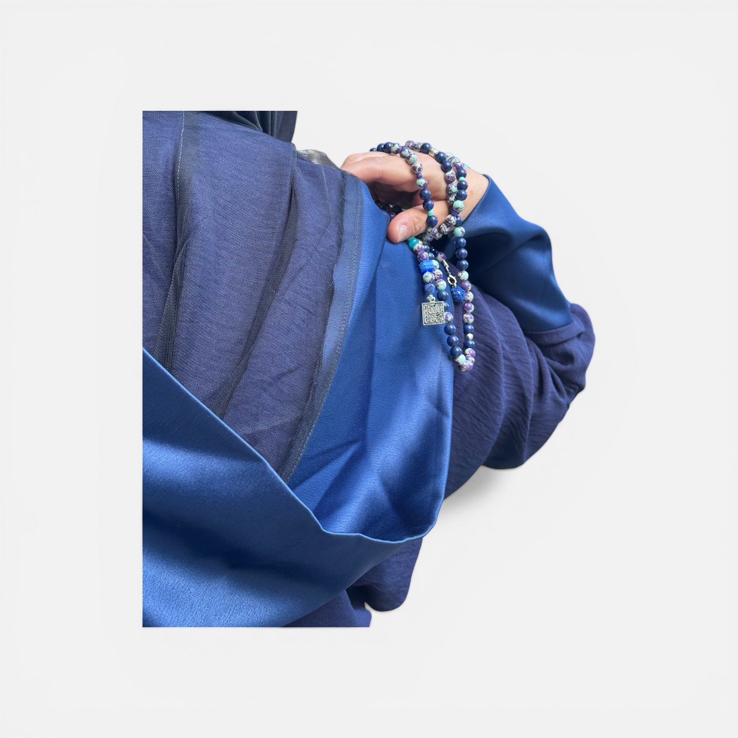 NAVY BLUE MOROCCAN ABAYA.