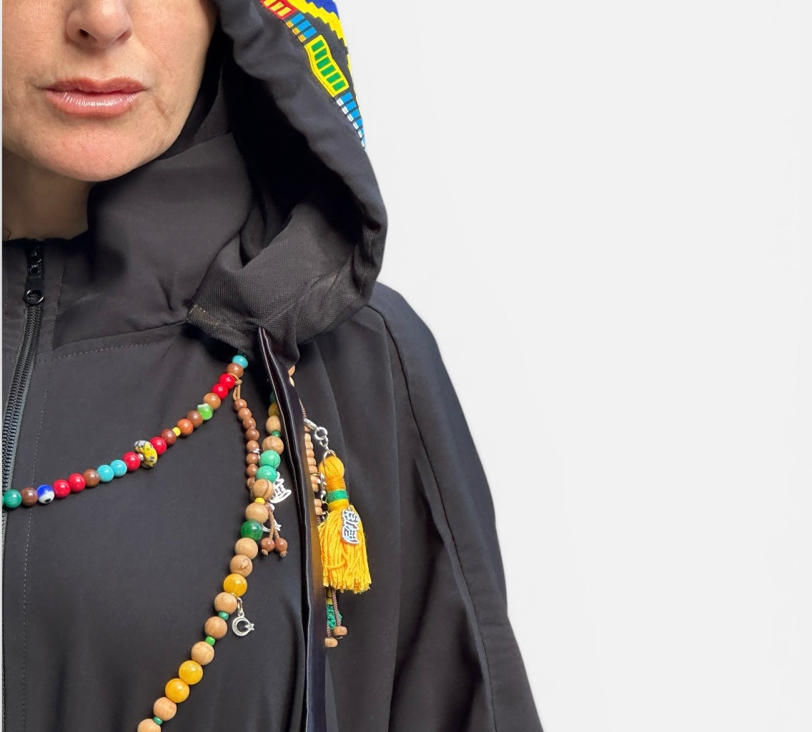 MULTICOLORED AFRICAN ABAYA.