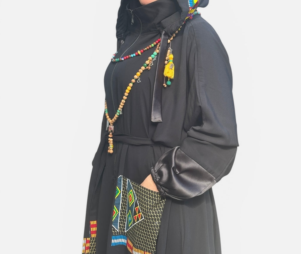 MULTICOLORED AFRICAN ABAYA.