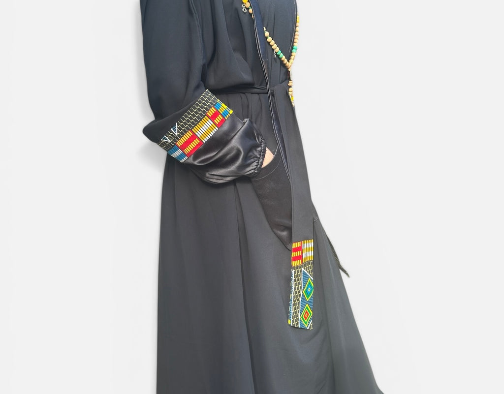 MULTICOLORED AFRICAN ABAYA.