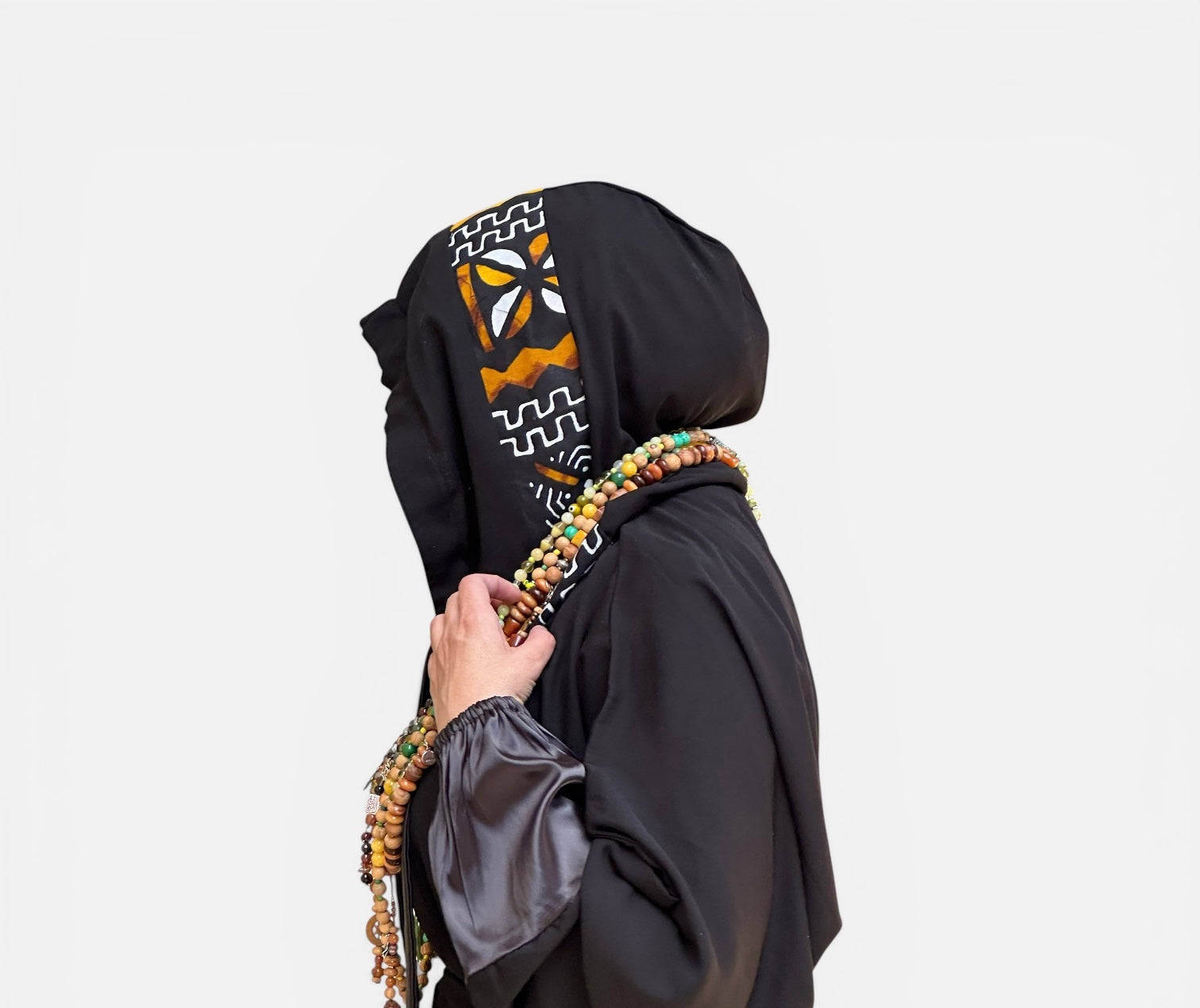 YELLOW AFRICAN ABAYA.