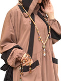 COCOA SILK ABAYA.
