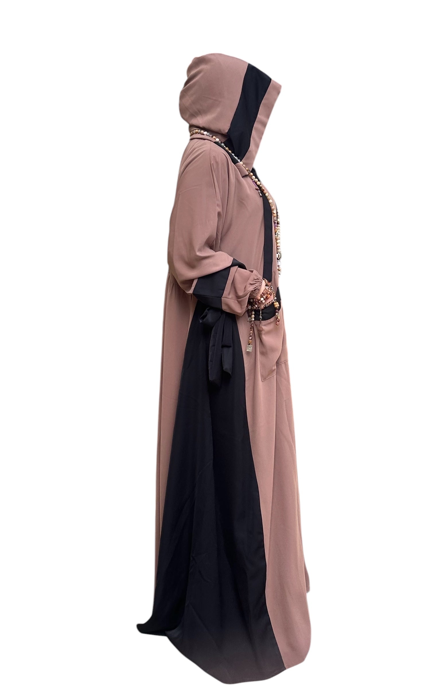 COCOA SILK ABAYA.