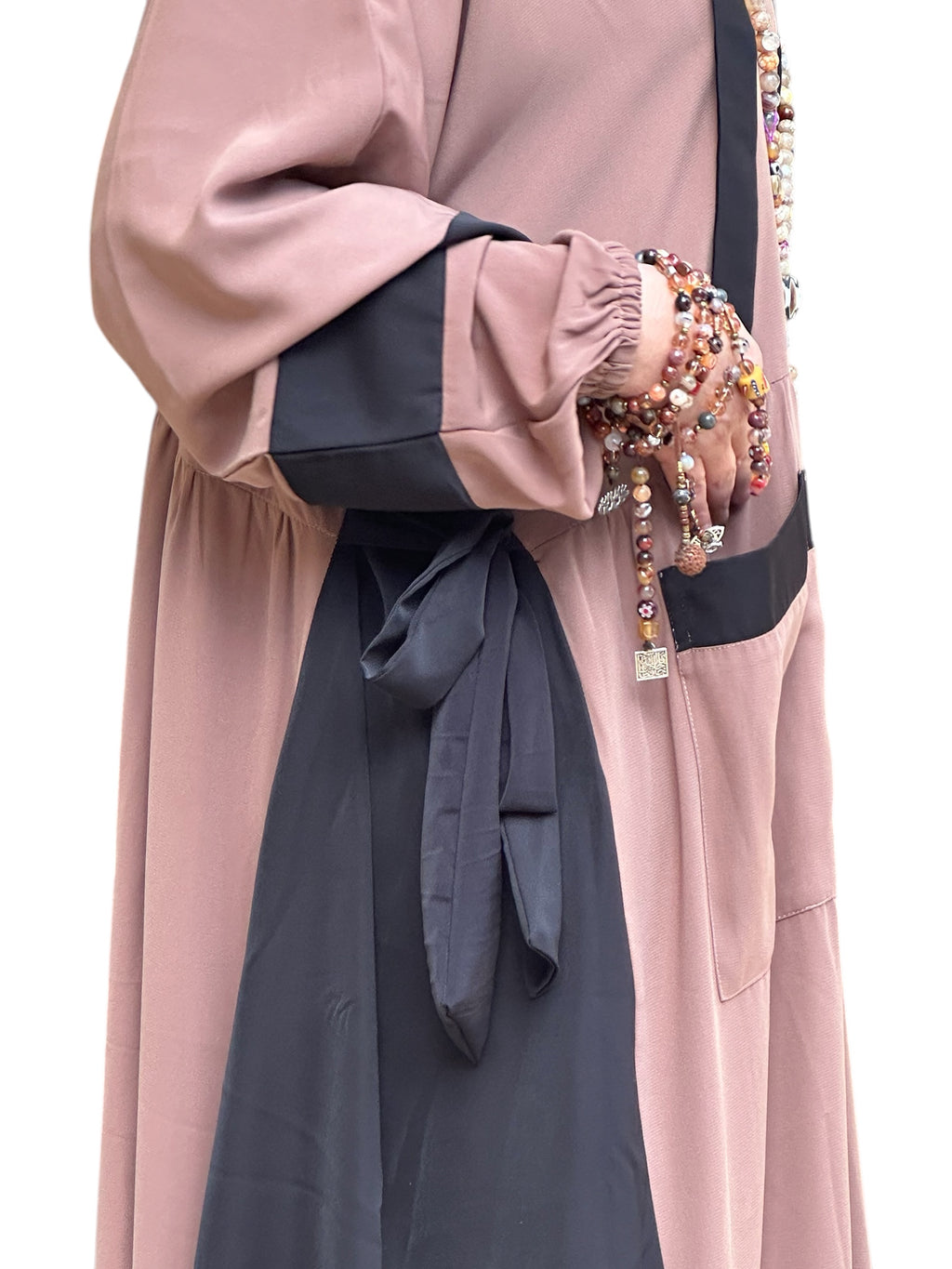 COCOA SILK ABAYA.