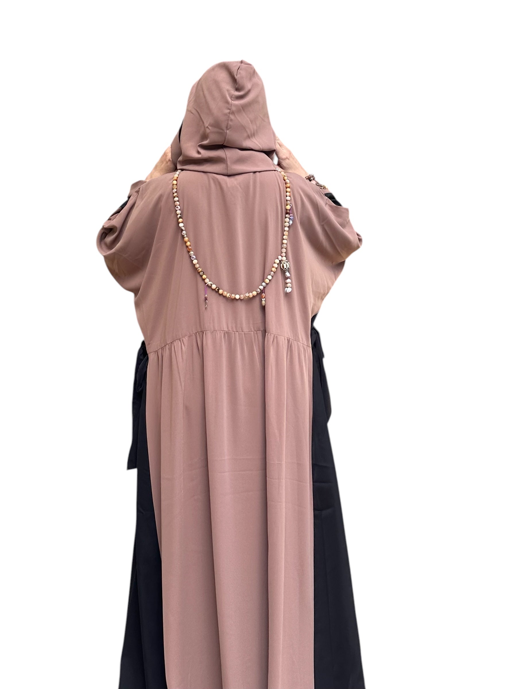 COCOA SILK ABAYA.