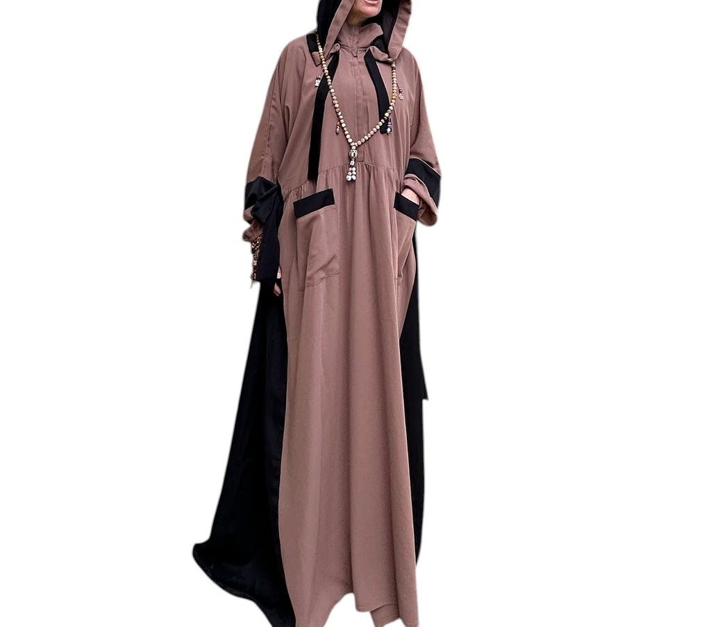 COCOA SILK ABAYA.