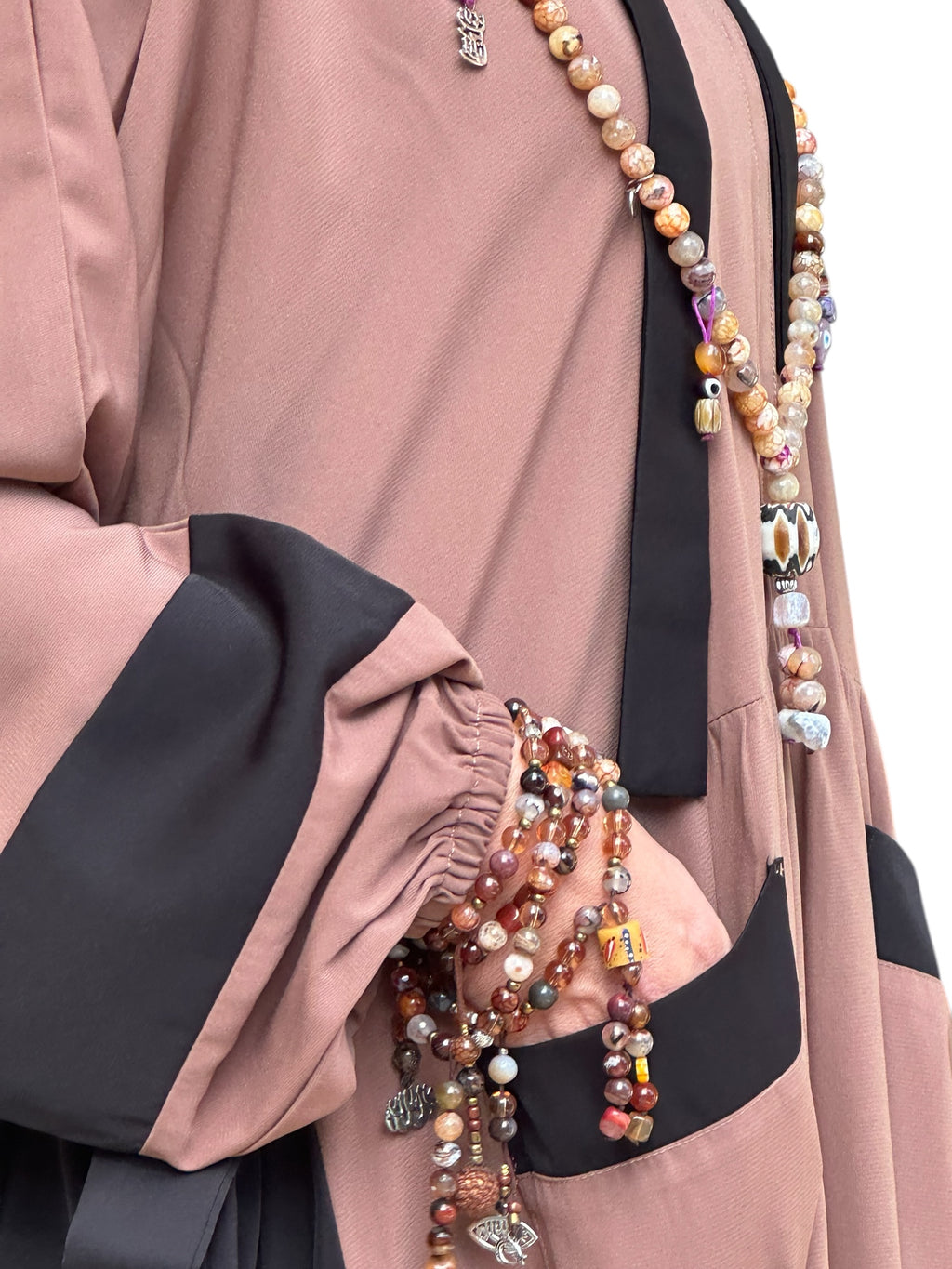 COCOA SILK ABAYA.