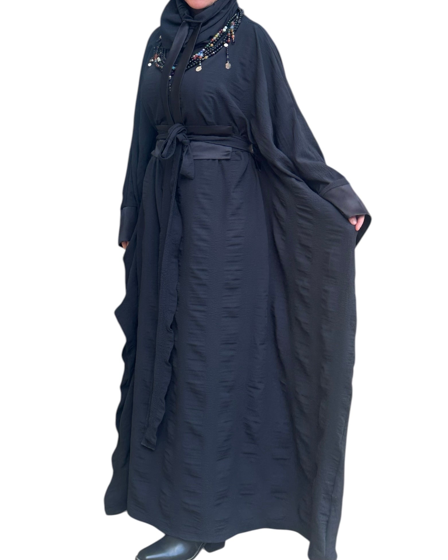 BLACK MALAS ABAYA.